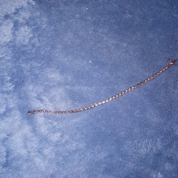 Stirling Silver Tennis Bracelet - Picture 2 of 3